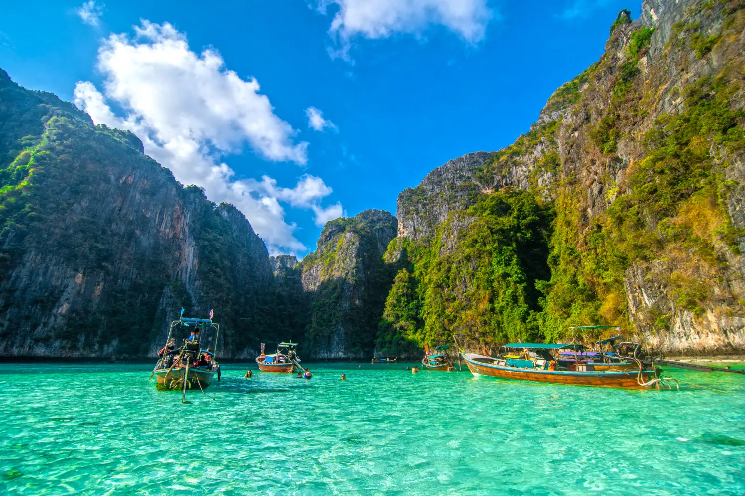Imagen panoramica de la playa de tailandia