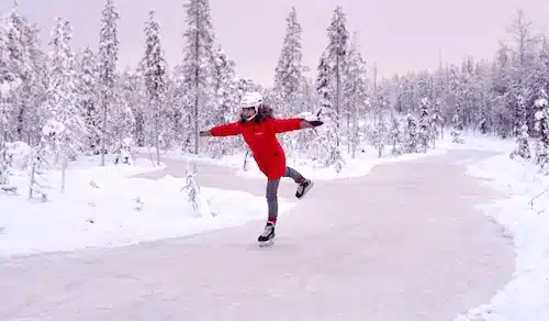 patinaje sobre hielo rovaniemi